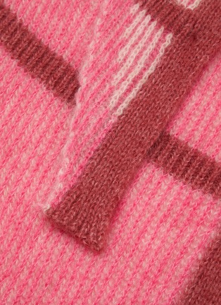 Detail View - Click To Enlarge - MAPOÉSIE - Hind Alpaca Wool Blend Triangle Scarf