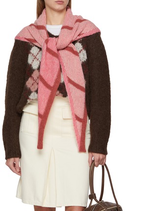 Figure View - Click To Enlarge - MAPOÉSIE - Hind Alpaca Wool Blend Triangle Scarf