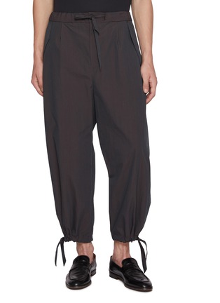 Main View - Click To Enlarge - TECLOR - Elasticated Drawstring Pants