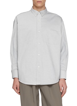 Main View - Click To Enlarge - TECLOR - Button Down Collar Oxford Shirt
