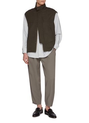 Figure View - Click To Enlarge - TECLOR - Button Down Collar Oxford Shirt