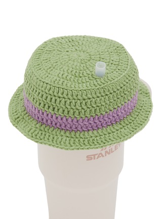  - LANE CRAWFORD - Stanley Cup Accessory Panama Hat — Green/Purple