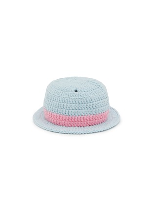 Main View - Click To Enlarge - LANE CRAWFORD - Stanley Cup Accessory Panama Hat — Blue/Pink