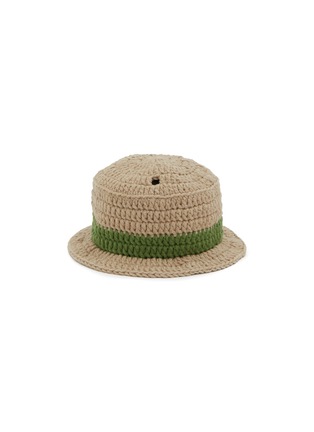 Main View - Click To Enlarge - LANE CRAWFORD - Stanley Cup Accessory Panama Hat — Grey/Green