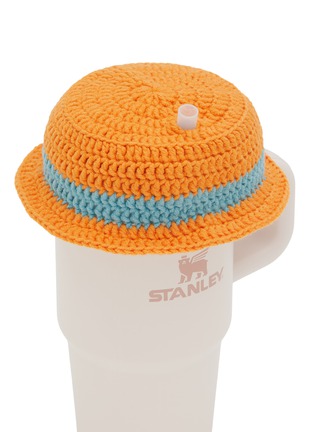  - LANE CRAWFORD - Stanley Cup Accessory Panama Hat — Orange/Blue