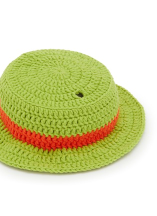 Detail View - Click To Enlarge - LANE CRAWFORD - Stanley Cup Accessory Panama Hat — Green/Orange
