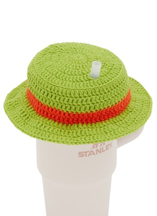 Detail View - Click To Enlarge - LANE CRAWFORD - Stanley Cup Accessory Panama Hat — Green/Orange