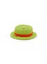 Main View - Click To Enlarge - LANE CRAWFORD - Stanley Cup Accessory Panama Hat — Green/Orange