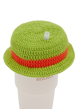  - LANE CRAWFORD - Stanley Cup Accessory Panama Hat — Green/Orange