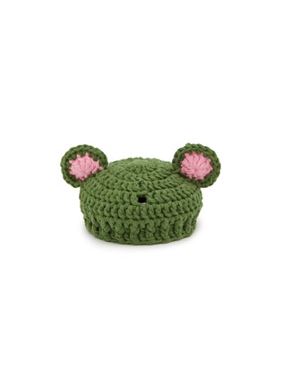 Main View - Click To Enlarge - LANE CRAWFORD - Stanley Cup Accessory Bear Hat — Green/Pink