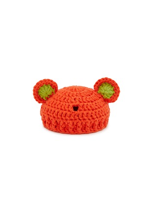 Main View - Click To Enlarge - LANE CRAWFORD - Stanley Cup Accessory Bear Hat — Orange/Green