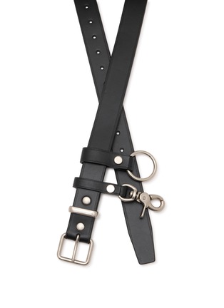 Detail View - Click To Enlarge - COMME DES GARÇONS HOMME - Square Buckle Oil Smooth Leather Belt