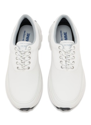Detail View - Click To Enlarge - COMME DES GARÇONS HOMME - Low Top Synthetic Leather Men's Sneakers