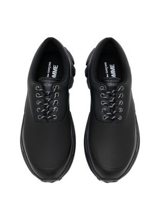 Detail View - Click To Enlarge - COMME DES GARÇONS HOMME - Low Top Synthetic Leather Men's Sneakers