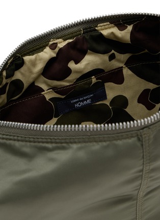 Detail View - Click To Enlarge - COMME DES GARÇONS HOMME - Crescent Double Twill Crossbody Bag