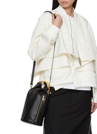 Figure View - Click To Enlarge - SACAI - Watch Belt Dry Leather Shoulder Bag