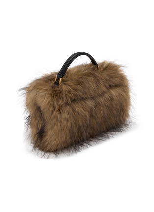 Detail View - Click To Enlarge - SACAI - Faux Fur Handbag