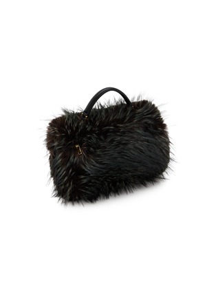 Detail View - Click To Enlarge - SACAI - Faux Fur Handbag