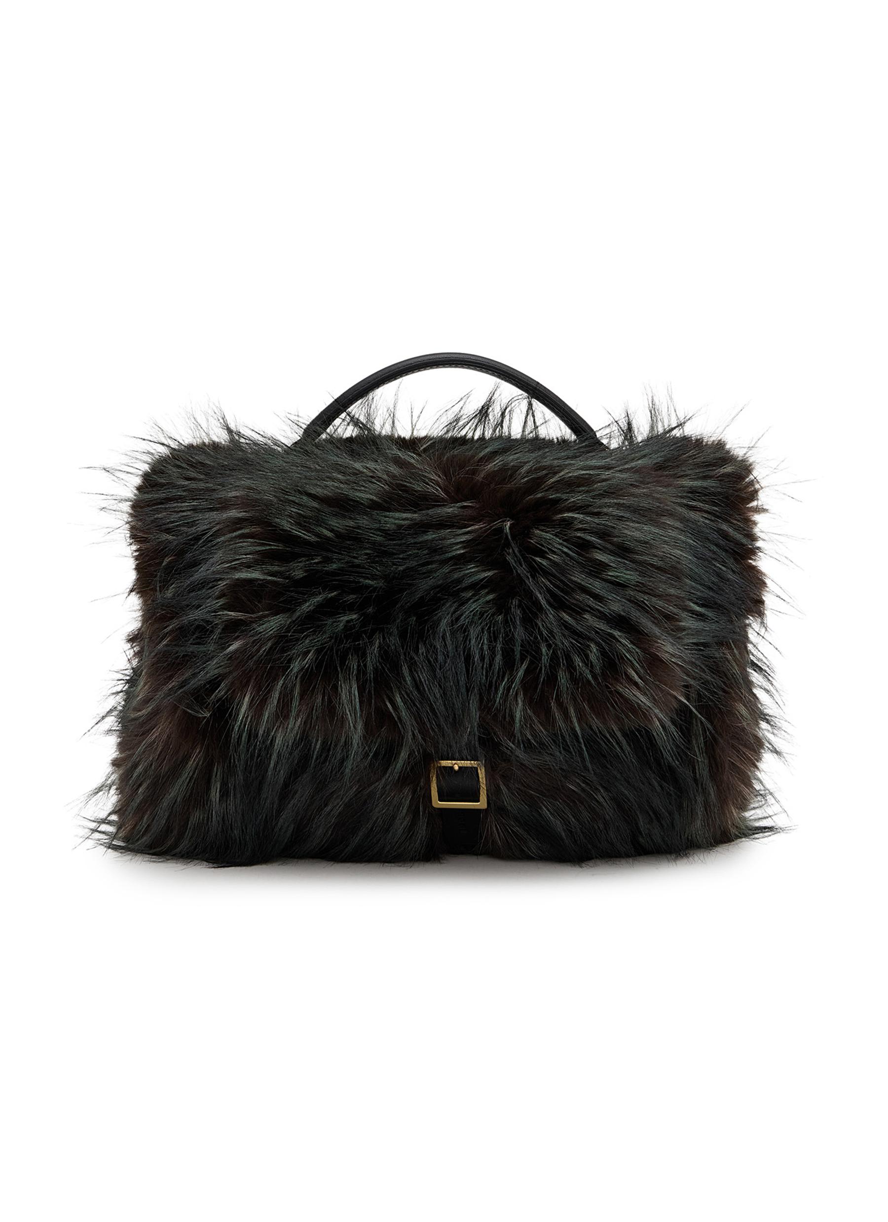 SACAI | Faux Fur Handbag | Women | Lane Crawford