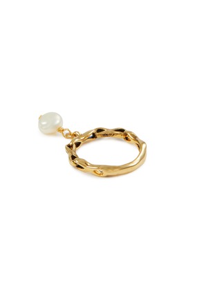 Detail View - Click To Enlarge - GOOSSENS - Riviera 24K Gold Plated Pearl Ring