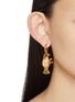 Figure View - Click To Enlarge - GOOSSENS - Balade Bird 24K Gold Plated Earrings