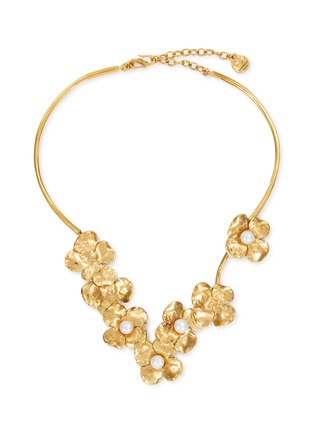 Main View - Click To Enlarge - GOOSSENS - Flora Torque 24K Gold Plated Pearl Necklace