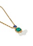 Detail View - Click To Enlarge - GOOSSENS - Renaissance 24K Gold Plated Natural Crystal Pendant Necklace