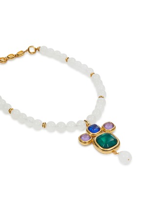 Detail View - Click To Enlarge - GOOSSENS - Renaissance 24K Gold Plated Natural Crystal Pearl Necklace