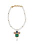Main View - Click To Enlarge - GOOSSENS - Renaissance 24K Gold Plated Natural Crystal Pearl Necklace