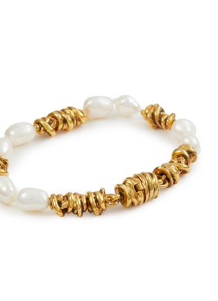 Detail View - Click To Enlarge - GOOSSENS - Riviera 24K Gold Plated Pearl Bracelet
