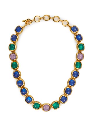 Main View - Click To Enlarge - GOOSSENS - Renaissance 24 Gold Plated Natural Crystal Necklace