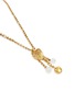 Detail View - Click To Enlarge - GOOSSENS - Balade Leaf 24K Gold Plated Natural Crystal Pendant Necklace