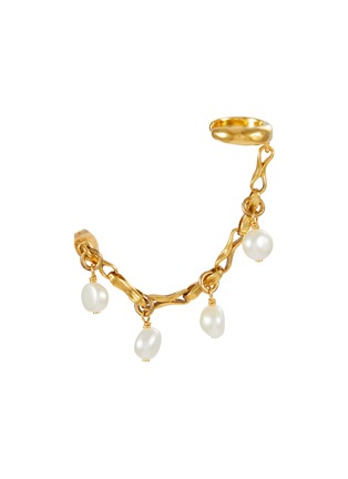 Main View - Click To Enlarge - GOOSSENS - Riviera 24K Gold Plated Pearl Earcuff