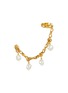 Main View - Click To Enlarge - GOOSSENS - Riviera 24K Gold Plated Pearl Earcuff