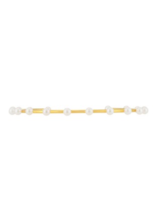 Detail View - Click To Enlarge - BIJOU DE M - 18K Gold Plated Sterling Silver Freshwater Pearl Choker — Size R