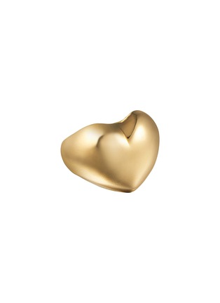Main View - Click To Enlarge - BIJOU DE M - Plump Heart 18K Gold Plated Sterling Silver Ring — JP 11