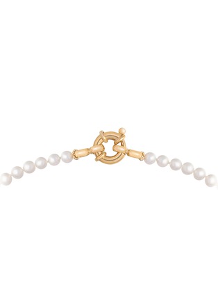 Detail View - Click To Enlarge - BIJOU DE M - Petite Genderless 18K Gold Plated Sterling Silver Freshwater Pearl Necklace