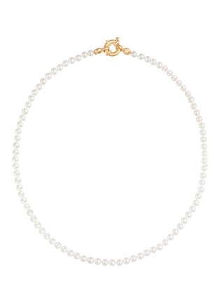 Main View - Click To Enlarge - BIJOU DE M - Petite Genderless 18K Gold Plated Sterling Silver Freshwater Pearl Necklace