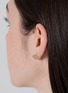  - BIJOU DE M - Reversible Heart 18K Gold Diamond Resin Single Earring — Right