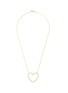 Main View - Click To Enlarge - BIJOU DE M - Dia Open Heart 18K Gold Diamond Necklace — Size L