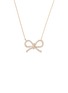 Detail View - Click To Enlarge - BIJOU DE M - The Bow 18K Gold Diamond Necklace — Size L