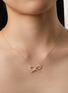 Detail View - Click To Enlarge - BIJOU DE M - The Bow 18K Gold Diamond Necklace — Size L