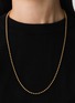 Detail View - Click To Enlarge - BIJOU DE M - 18K Gold Plated Sterling Silver Ball Chain Necklace