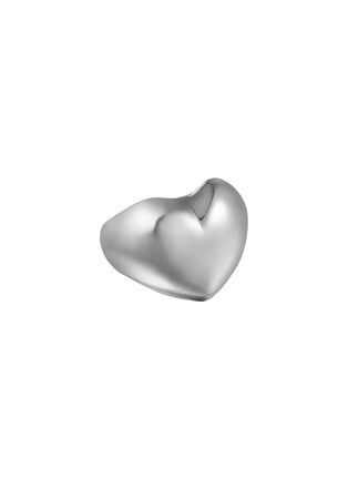 Main View - Click To Enlarge - BIJOU DE M - Plump Heart 18K White Gold Plated Sterling Silver Ring — JP 11