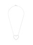 Main View - Click To Enlarge - BIJOU DE M - Dia Open Heart 18K White Gold Diamond Necklace — Size L