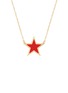 Detail View - Click To Enlarge - BIJOU DE M - Reversible Star 18K Gold Diamond Resin Necklace