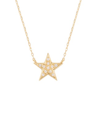  - BIJOU DE M - Reversible Star 18K Gold Diamond Resin Necklace