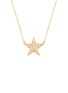  - BIJOU DE M - Reversible Star 18K Gold Diamond Resin Necklace
