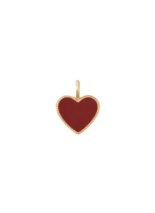 Main View - Click To Enlarge - BIJOU DE M - Valentine's 18K Gold Plated Brass Resin Pendant