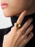 Detail View - Click To Enlarge - BIJOU DE M - Plump Heart 18K Gold Plated Sterling Silver Ring — JP 13